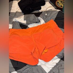 lululemon neon orange soda speed ups